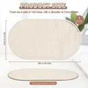 10mm Hole Moses Basket Base for Crochet, HSSZXFR Oval Shape Large Moses Basket Wooden Base, for DIY Crochet Knitting Weaving Crafts Home Decoration (90x50x0.5cm(35.4”x19.7”x0.2”))