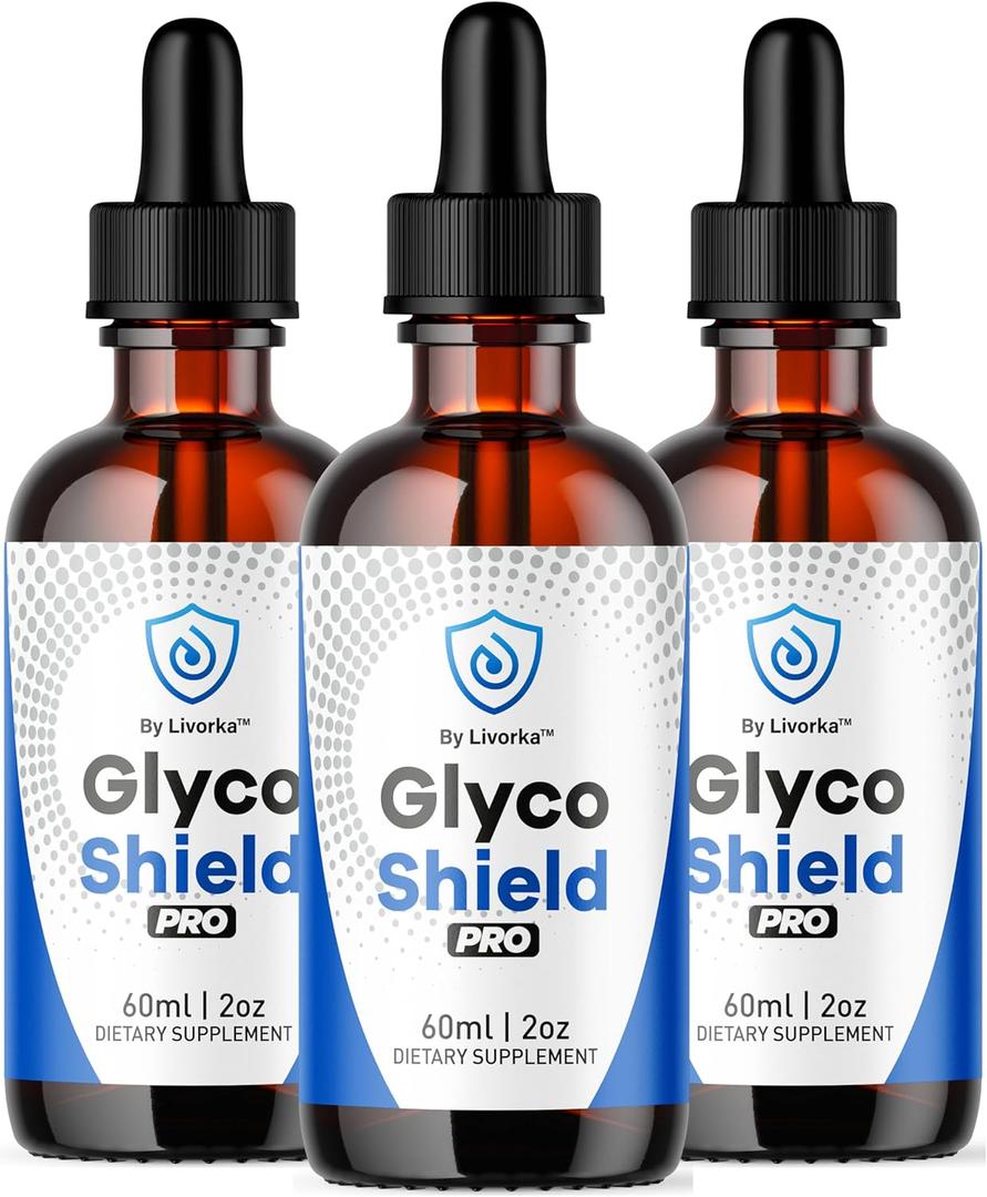 (3 Pack) Glyco Shield Drops - Official GlycoShield Pro Blood Formula Support Supplement Drops - Maximum Strength Original Natural to Overall Wellness and Support Health Reviews, 3 Bottles for 3 Months