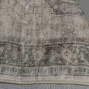 Lahome Oriental Washable Runner Rug Non Slip, 2x7 Rug Runners for Hallways Kitchen, Ultra-Thin Hallway Rugs for Laundry Room Bathroom Bedroom Eleanor, Grey/Brown