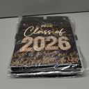 6 x Glitter Black and Gold Graduation Card Box for Class of 2026, Congrats Grad Card Box for Graduation Party Supplies Party Favors