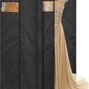 MISSLO 65" Long Garment Bags for Travel Dress Bags for Hanging Clothes 2 Packs Wedding Dress Cover Waterproof Clothes Protector for Closet Storage for Gowns, Tuxedos, Coats, Black