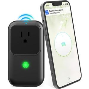 Power Failure Alarm WiFi, Freezer Power Outage Alarm with App Notifications & Loud 110dB & 3 Sirens, Smart Home Power Monitoring for GFCI Trips, Refrigerator, Sump Pumps, Aquarium