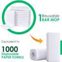 Avalon Towels Bar Towels (Pack of 60) Size 14x17 Inches  100% Cotton, Absorbent and Reusable Cleaning Rags, Multipurpose Cleaning Towels, Terry Cloth Rags, Durable Shop Rags (White)