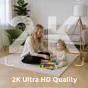Devo Indoor Security Camera for Home, 2K 360 Pan-Tilt Pet Dog Baby Monitor Camera with Phone App, WiFi Smart Camera Motion Detection, Color Night Vision, 2-Way Audio, 256GB SD White