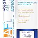Acne Free Adapalene Gel 0.1%, Once-Daily Topical Retinoid Acne Treatment, Dermatologist Developed, Unclogs Pores and Clears Acne, Prevents and Improve Whiteheads and Blackheads, 1.6 Ounce EXP: 2026/08