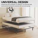 Bedsnus 7 Inch Metal Bed Frame Queen Size, Compatible with Most Brand Box Spring Or Mattress, 9-Leg Support Bed Base, Headboard Attachable, Noise-Free, Easy Assembly, Black