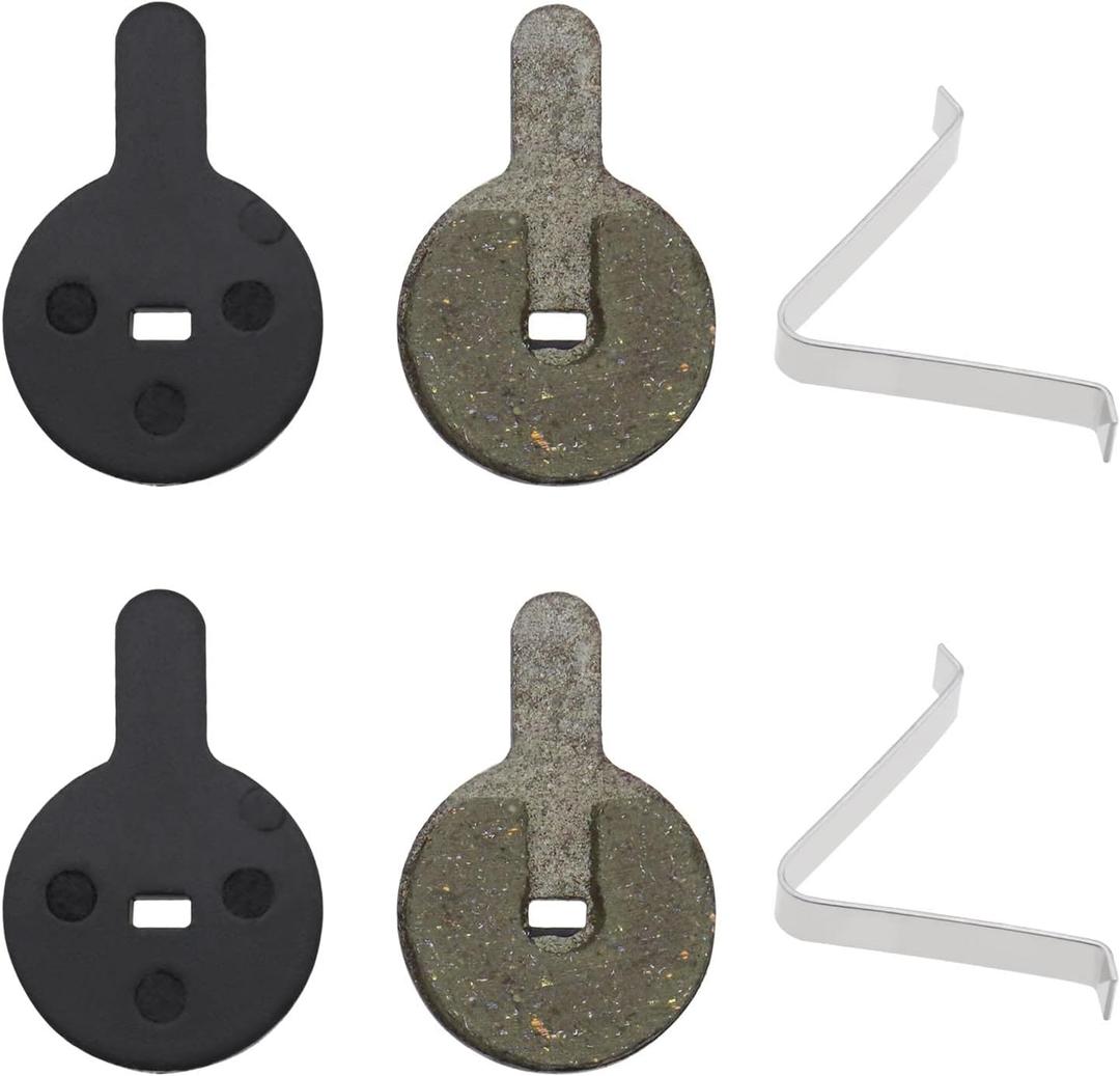 SING F LTD 2 Pairs of Resin Semi Metallic Bike Disc Brake Pads Compatible with Shimano SRAM AVID Hayes MX3 MX4 4mm Thickness Mountain Road Bike Cycling Bicycle MTB Disc Brake Pad