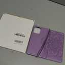 Wallet Case for iPhone 16 Pro Max,[RFID Blocking] 3 Card Holder Stand with Credit Card Slot PU Leather Magnetic Protective Flip Cover for iPhone 16 Pro Max (Light Purple)