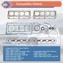 GEN 3 III New LS Gasket Set Kit and LS9 Head Gaskets Compatible with Chevy GMC Vehicle Silverado Sierra LS1 LS6 LQ4 LQ9 4.8L 5.3L 5.7L 6.0L LS Engine Gasket Kit, Replace#12551933 12558178 12611384
