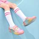 DREAM PAIRS Girls Shoes Toddler Sneakers Rainbow Storybook Casual School Walking Footwear for Toddler/Little Kids,Size 11 Little Kid,Rainbow/Pink,SDFS2308K