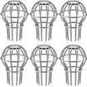 6 Pack Gutter Guard 2 Inch, 304 Stainless Steel Filter Strainer Fits 1.7" to 2.4" Downspout Filter Protector for Blockage Leaves, Seeds, Twigs and Debris