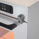 SAFELON 1 Pcs Baby Safety Oven Door Lock, Double Button Oven Lock for Kitchen Safety (Clear-Black)