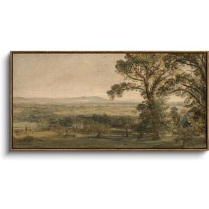 InSimSea Extra Large Framed Vintage Wall Art, Rustic Landscape, 20x40inch