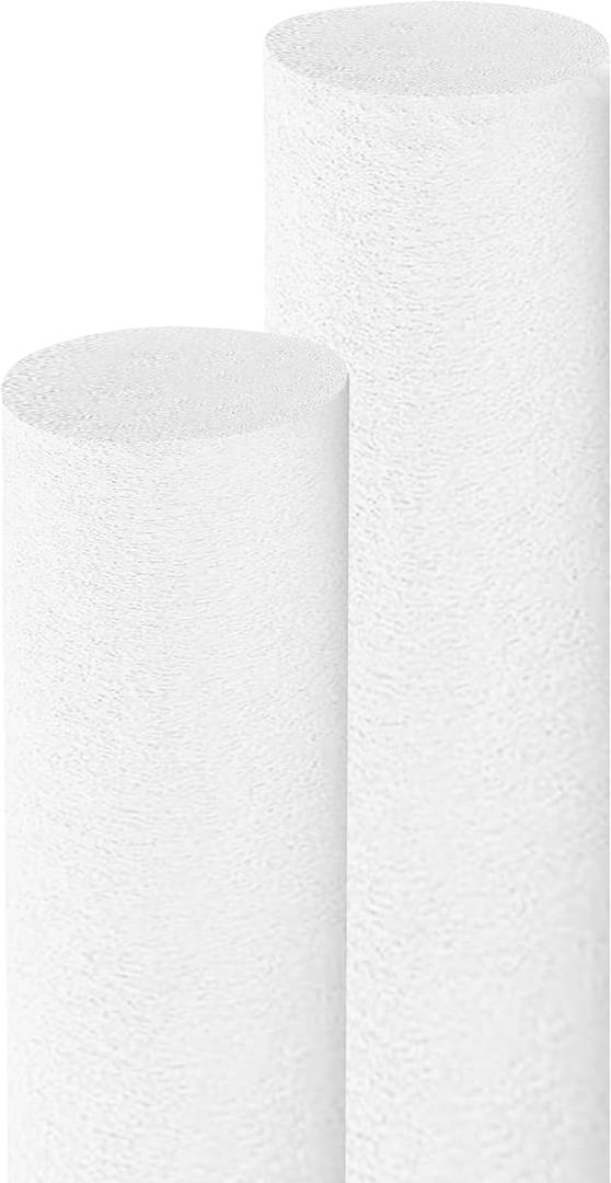 Floating Pool Noodles Foam Tube, Thick Noodles for Floating in The Swimming Pool, Assorted Colors, 52 Inches Long (White)