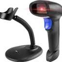 NetumScan Bluetooth QR Barcode Scanner with Stand, 3 in 1 Wireless 1D 2D Bar Code Scanner USB Image Bar Code Reader for Computer, Tablet, iPhone, iPad, Android