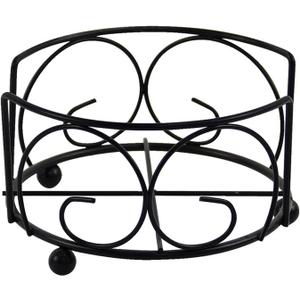 Jippedea Round Coaster Holders,4 Pcs Metal Coaster Storage Rack,Drink Coasters Holder Without Coasters