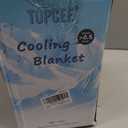 Topcee Cooling Blanket (90"x90"Queen Size) for Sweats Absorbs Heat to Keep Adults Cool on Warm Nights, Q-Max 0.5 for Hot Sleepers, Ultra-Cool Lightweight Blanket for Bed