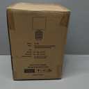 Lambert 15" Tall Ceramic Mini Lamp with Fabric Shade in Matte Navy/White