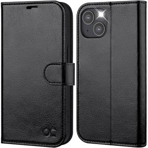 OCASE Compatible with iPhone 14 Wallet Case, PU Leather Flip Folio Case with Card Holders RFID Blocking Kickstand [Shockproof TPU Inner Shell] Phone Cover 6.1 Inch 2022 (Black)