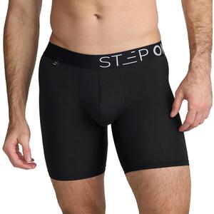 STEP ONE Mens Boxer Briefs, 1 Pair, Anti Chafing Mens Underwear, Comfortable Moisture-Wicking Boxers for Men with 3D Pouch, Size M 