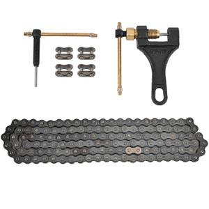 Trkimal Motorcycle 420 Standard Roller Chain 132 Link + Chain Breaker for 50cc 70cc 90cc 110cc 125cc Dirt Pit Bike ATV Quad Go Kart Scooter Mini Bike