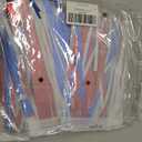 DECOCKRAT 3 Pack Foil Fringe Backdrop - Red&White&Blue Shiny Tinsel Curtains for Party Decoration/Photo Booth Props - 3.3x8.2 FT Metallic Foil Backdrop for Birthday, Wedding, Graduation, Christmas.