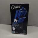 Oster Langmore 15-Piece Stainless Steel Cutlery Knife Block Set with Classic Blue Handles Full Kitchen Knife Set in Black Storage Box