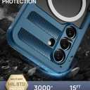 Lanhiem Magnetic for Samsung Galaxy S26+ Plus Case, IP68 Waterproof Dustproof Case, [Compatible with Magsafe] [Built-in Screen Protector] Full Body Heavy Duty Rugged Phone Cover 6.7 inch, Blue