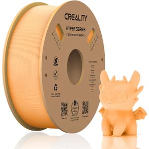 Official Creality Hyper PLA Filament 1.75mm, High Speed PLA 30-600mm/s Rapid 3D Printer Filament, Dimensional Accuracy +/-0.02mm, Fit Most FDM 3D Printers, 1KG(2.2lbs) Spool Peach Fuzz