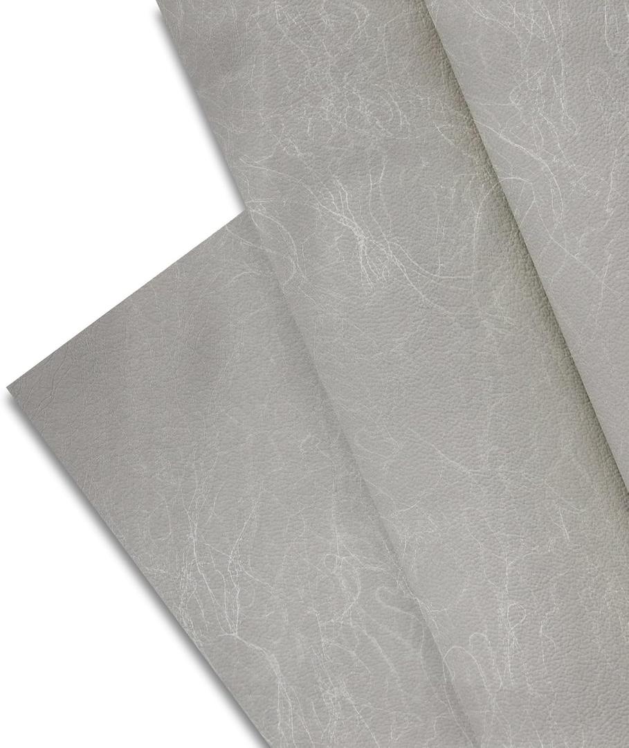 Majestic Giftware PVC Faux Leather Fabric 3 Yard (G1-54X108) | Taupe Marble Synthetic Vinyl Faux Leather Sheets by The Yard for DIY Crafts, Upholstery | Waterproof & Easy to Clean