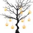 NUPTIO Halloween Artificial Tree Branch: 30"/76cm Tall Branch Manzanita Christmas Decoration Centerpiece Wedding Centerpieces for Tables Black Tree Branches Ornament (1 Pc)