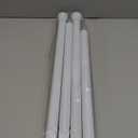 AIZESI Spring Tension Rods Adjustable Tension Curtain Rod Small Tension Rod No Drilling Expandable Spring Loaded Curtain Tension Rod?White,45" to 77"-1Pcs)