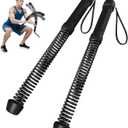RunBaiNianCordless Battle Rope 2 Pack | Heavy Portable Training Rope for HIIT Cardio and Strength Training Home Gym Equipment for Men and Women