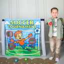 Milk & Think Kids Toddler Play Panel, Role Play Toy, Montessori Inspired Play Panel, Quick Door Hang with Suction Cups (Soccer Tournament)