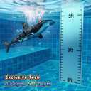 Remote Control Shark Toys High Simulation,Water Toys for Kids, High Simulation Shark for Pool & Bath, Ideal Gifts for Boys Ages 6+ (Gray)