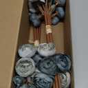 Floroom Ranunculus Artificial Flowers 18 Pcs Dusty Blue Faux Silk Mini Ranunculus Bulk Fake Wedding Filler Flowers for DIY Bouquets, Centerpieces, Bridal Shower Decorations & Arrangements