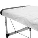 ForPro Premium Disposable Massage Table Sheets, 100 Pcs Non-Woven Fabric, 100% Breathable, Soft, Hygienic, 31" x 71", White