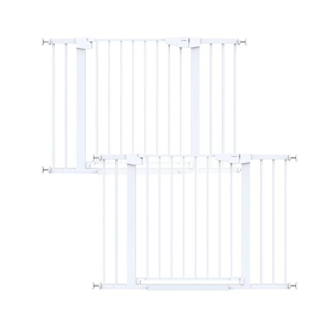 Cumbor 2 Pack 29.7-46" Baby Gate for Stairs, White