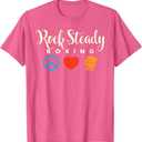 Peace Love Rock Steady Boxing Parkinson's T-Shirt L