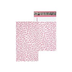 Inspired Mailers - Poly Mailers 10x13-100 Pack - Rose Gold Cheetah - Shipping Bags for Clothing - Large Mailing Envelopes - Shipping Envelopes - Mailing Bags - Package Bags