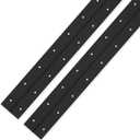 EPHECH Black Piano Hinges 18Inch, 2PCS Heavy Duty Stainless Steel Piano Hinge with Hole, 0.05" Thickness/1.2" Open Width Continuous Hinge for Folding Cabinet Door Butt Hinge