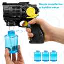 Toy Life 3 Pack Bubble Guns for Kids, Automatic Bubble Blower, Leakproof & Lightweight, Outdoor Summer Toy, Easter Basket Stuffer, Party Favor, Birthday Gift for Toddlers Boys Girls