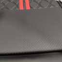 Custom Seat Covers for Tacoma 2016-2023 3rd Gen Double Cab SR5/TRD Off-Road/SR/TRD Sport/TRD PRO Full Set with Console Covers, Waterproof Leather Back and Front Seat Protectors Black Red