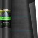 VIVOSUN Premium Weed Barrier Landscape Fabric Heavy Duty, 4ftx100ft 5oz Double-Layered Weed Control Mat with High Permeability, Commercial Ground Cover, Easy Set up & Superior Weed Control (4100FT)
