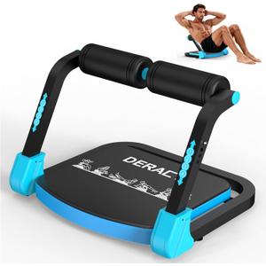 DERACY Sit Up Exercise Equipment, Adjustable Ab Machine, Multi-Functional Sit Up Machine, Ab Workout Equipment, Ab Trainer Machine for Women Men
