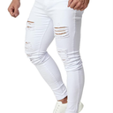 HUNGSON Men's Ripped Skinny Jeans Stretchy Slim Fit Jeans Pants for Men XXL