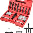 DAYUAN 14pcs Bearing Separator Puller Set, Heavy Duty 5 Ton Capacity 2" and 3" Bearings Splitters Puller Kit (Red)