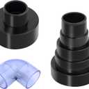 AC Drain Line Cleaner Tool with PVC Adapter kit, for Vacuum Hose 1-1/4", 1-7/8", 2-1/2" and Pipe Sizes 3/4", 1", 1-1/4", 1-1/2", 2