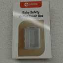 EUDEMON 1 Pack Updated Baby Safety Electrical Outlet Cover Box Childproof Plug Cover - More Space for Large Plugs Easy to Install & Use (White)