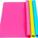 3 Pack Silicone mat Large Silicone Sheets for Crafts, Liquid, Resin Jewelry Casting Molds Mat, Silicone Placemat 15.7 x 11.8 (Blue & Rose Red & Green)